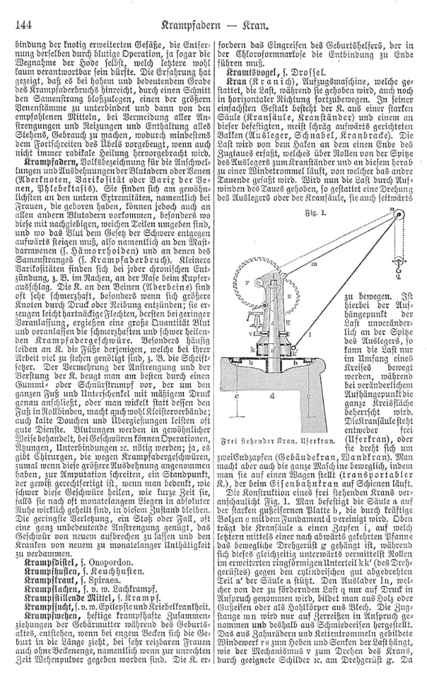 Eine Seite aus einem Buch, die eine Zeichnung einer Maschine neben dem Text "Deutsches Patent 114,000,000" zeigt