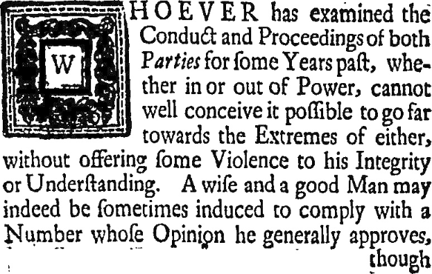 Schwarzes und weißes Foto eines Mannes im Anzug und mit Krawatte mit zentriertem Text und Logo, das ein historisches Zitat über politische Verhaltensweisen enthält.